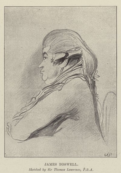 James Boswell door Thomas Lawrence